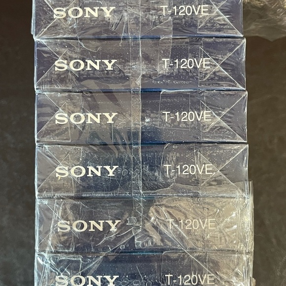 Sony premium VHS 6 hour blank tapes set of six new - Picture 9 of 13